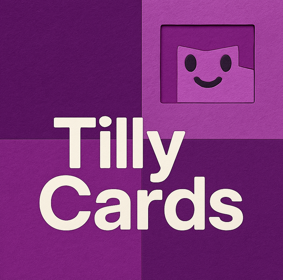 Tilly Cards mobile app preview
